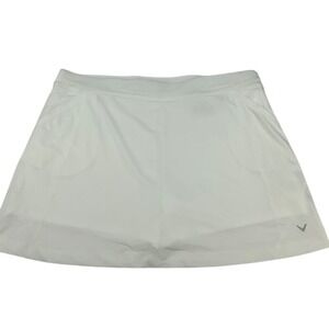 Callaway Golf Skort Women's White‎ Athletic Performance Pockets Size XL #1143